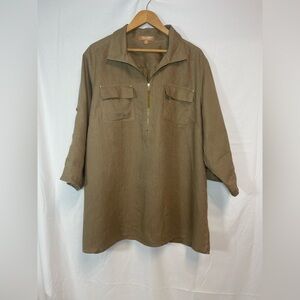 Ellen Tracy Women’s Linen Top Size XXL